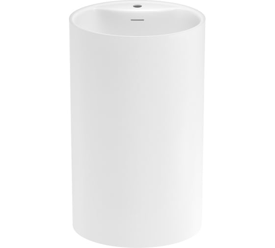 Напольная раковина отдельно стоящая Wellsee Coquillage, моноблок, матовый белый 232802000 1