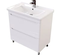 Тумба напольная Toppus ATLAS 80 с умывальником Miranda, белый глянец 9811.022