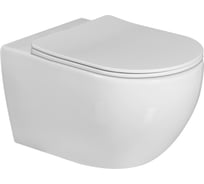 Унитаз подвесной Milleau VORTEX-A с микролифтом (белый гляянец) / Tornado MYL038ASGW