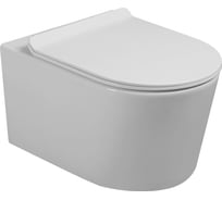 Унитаз подвесной Milleau NESS-AS белый глянец, безободковый, с микролифтом MYL040ASGW