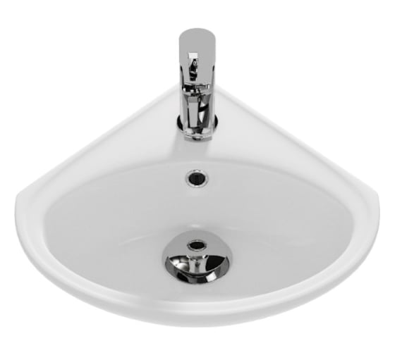 Подвесная раковина Cersanit SIGMA 36, угловая, 1 отверстие P-UM-Sg/1