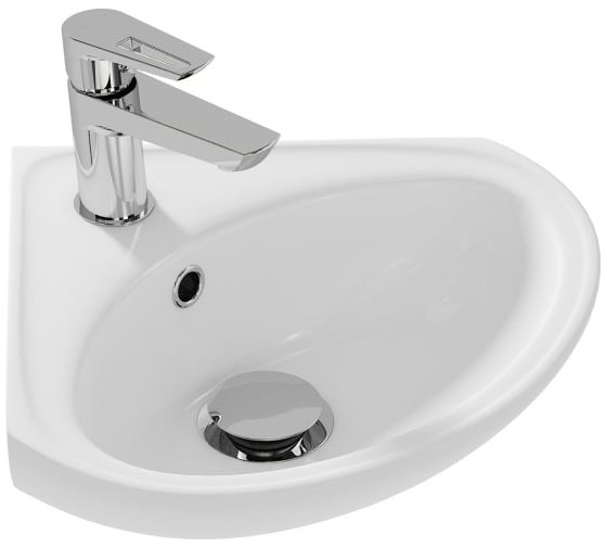 Подвесная раковина Cersanit SIGMA 36, угловая, 1 отверстие P-UM-Sg/1