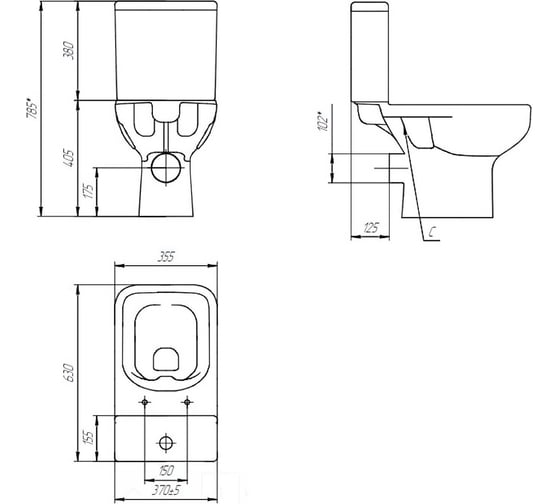 Унитаз-компакт Cersanit COLOUR Clean On 011 3/5 DPL EO S-KO-COL011-3/5-COn-DL-w