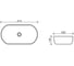 Накладной умывальник чаша Ceramicanova Element овальная, 675х350х140 мм CN5022 2