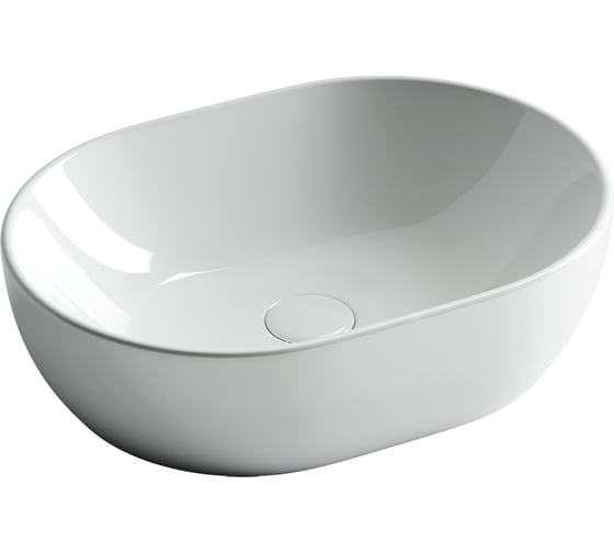 Накладной умывальник чаша Ceramicanova Element овальная, 480х350х140 мм CN6019
