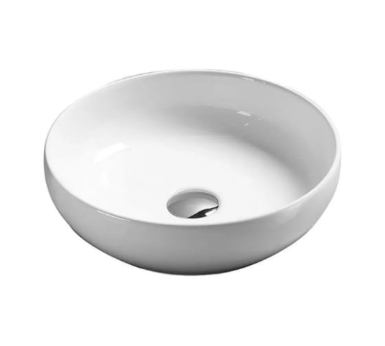 Накладной умывальник чаша Ceramicanova Element круглая, 370х370х110 мм CN6020 1