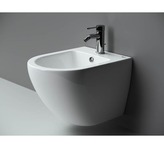 Подвесное биде Ceramicanova METROPOL Rimless, 1 отверстие под смеситель, с крепежом CN4003