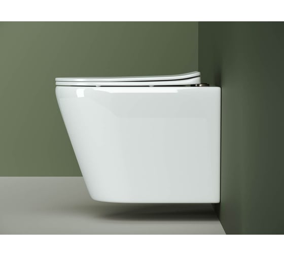 Подвесной унитаз Ceramicanova HIGHLIGHT Rimless, с крепежом CN1804