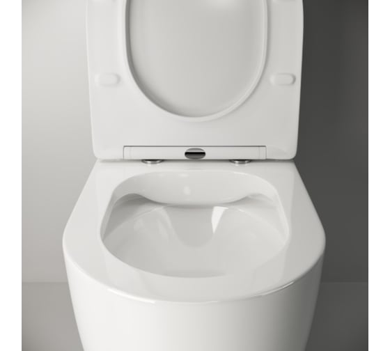 Напольная пристенная чаша унитаза Ceramicanova MIA Rimless CN1801-B