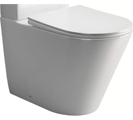 Напольная пристенная чаша унитаза Ceramicanova HIGHLIGHT Rimless CN1802-B