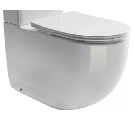 Напольная пристенная чаша унитаза Ceramicanova METROPOL Rimless CN4001-B