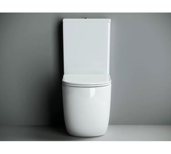 Напольная пристенная чаша унитаза Ceramicanova METROPOL Rimless CN4001-B