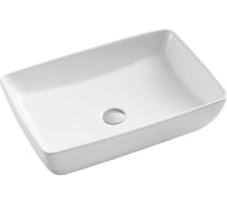Накладной умывальник чаша Ceramicanova FORM прямоугольная 590х400х140 мм CN2003