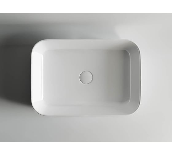 Накладной умывальник чаша Ceramicanova Element прямоугольная, 600х420х140 мм CN5004