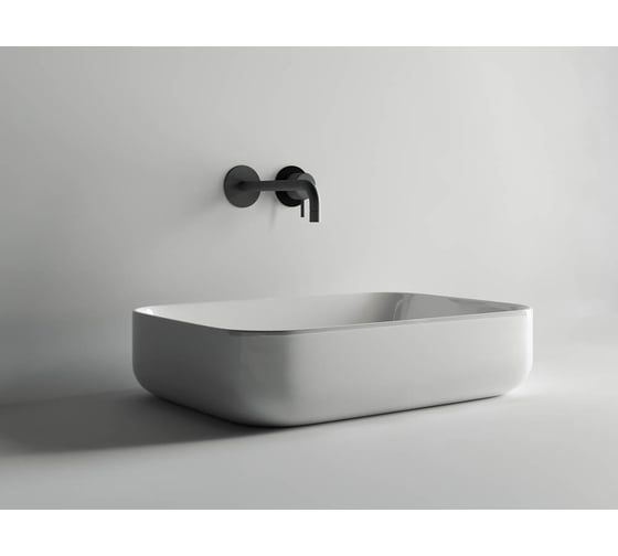 Накладной умывальник чаша Ceramicanova Element прямоугольная, 600х420х140 мм CN5004
