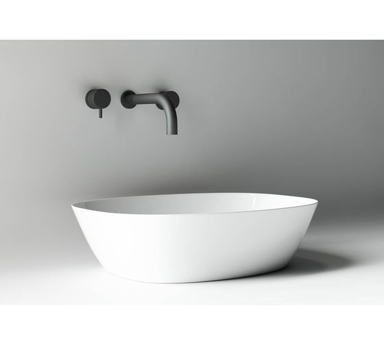 Накладной умывальник чаша Ceramicanova Element овальная, 500х380х140 мм CN5005