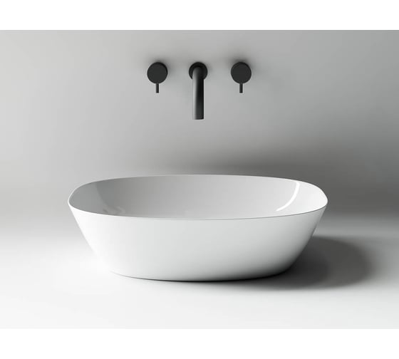 Накладной умывальник чаша Ceramicanova Element овальная, 500х380х140 мм CN5005