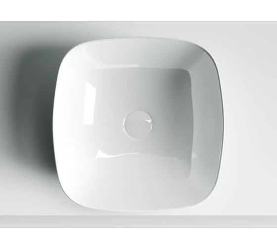 Накладной умывальник чаша Ceramicanova Element квадратная, 400х400х140 мм CN5006