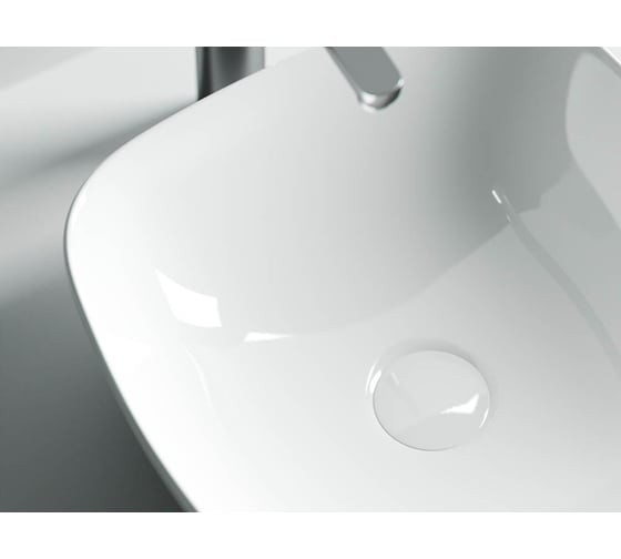 Накладной умывальник чаша Ceramicanova Element квадратная, 400х400х140 мм CN5006