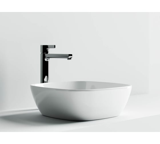 Накладной умывальник чаша Ceramicanova Element квадратная, 400х400х140 мм CN5006