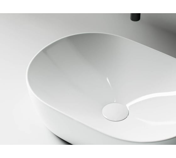 Накладной умывальник чаша Ceramicanova Element овальная, 480х350х130 мм CN5010