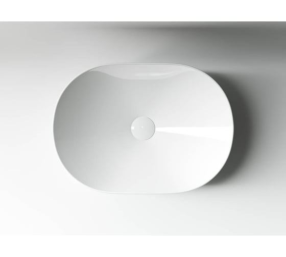 Накладной умывальник чаша Ceramicanova Element овальная, 480х350х130 мм CN5010
