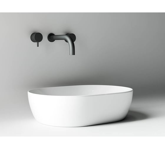 Накладной умывальник чаша Ceramicanova Element овальная, 480х350х130 мм CN5010