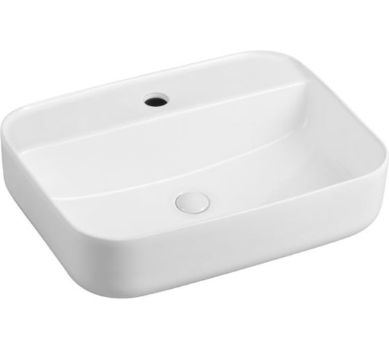 Накладной умывальник чаша Ceramicanova Element прямоугольная, 500х400х140 мм CN5015