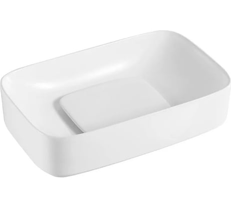 Накладной умывальник чаша Ceramicanova Element прямоугольная, 600х375х145 мм CN5021
