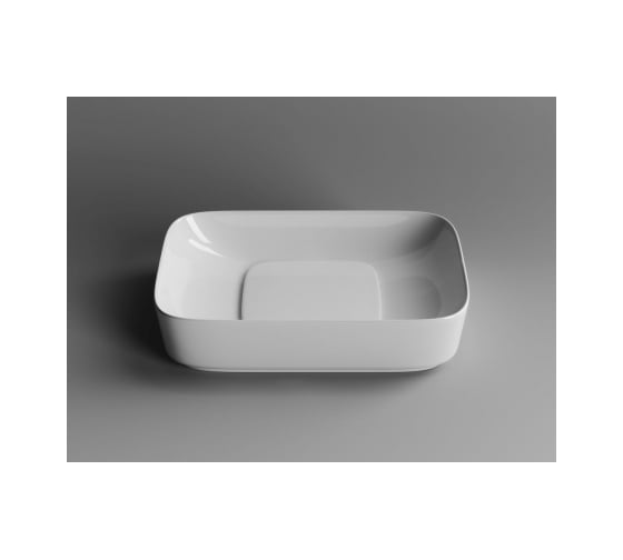 Накладной умывальник чаша Ceramicanova Element прямоугольная, 600х375х145 мм CN5021