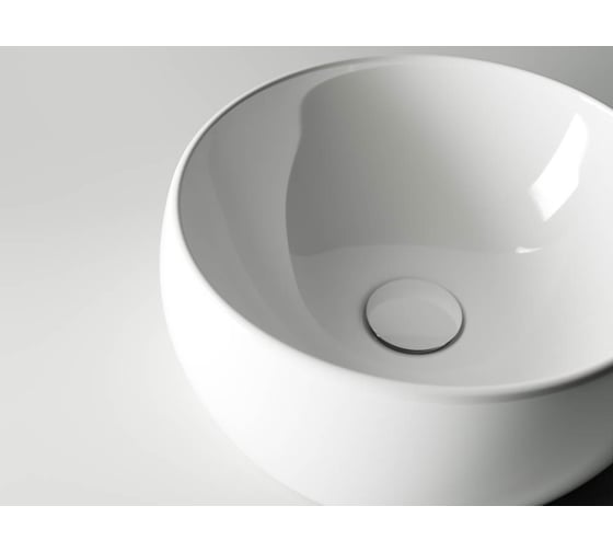 Накладной умывальник чаша Ceramicanova Element круглая, 395х395х155 мм CN6001