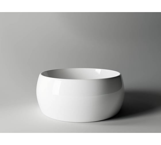Накладной умывальник чаша Ceramicanova Element круглая, 395х395х155 мм CN6001