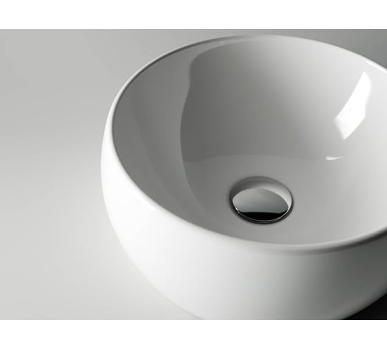 Накладной умывальник чаша Ceramicanova Element круглая, 395х395х155 мм CN6001