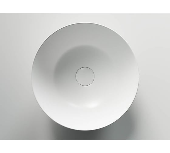 Умывальник чаша Ceramicanova Element накладная, круглая, цвет белый матовый, 358х358х155 мм CN6003