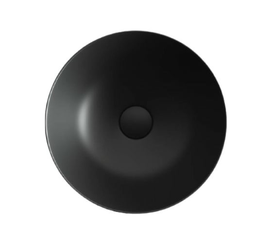 Умывальник чаша Ceramicanova Element накладная, круглая, цвет чёрный матовый 358х358х155 мм CN6004 1