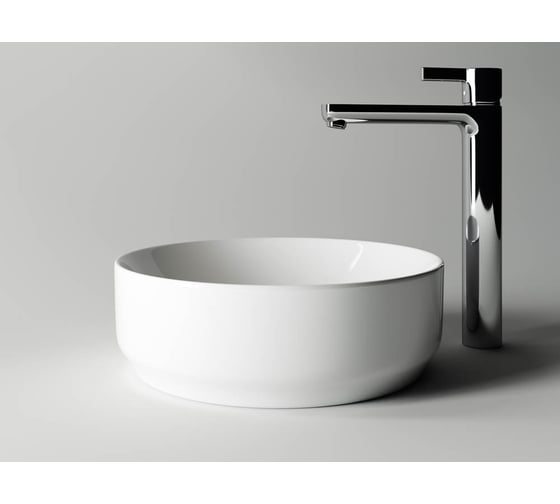 Умывальник чаша Ceramicanova Element накладная, круглая, 355х355х125 мм CN6005
