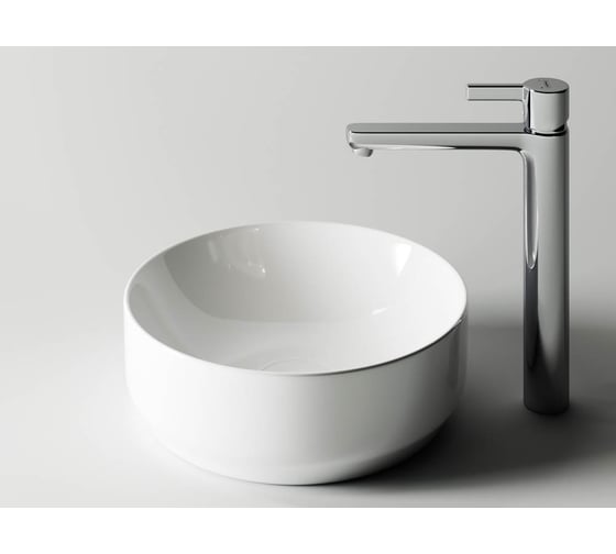 Умывальник чаша Ceramicanova Element накладная, круглая, 355х355х125 мм CN6005