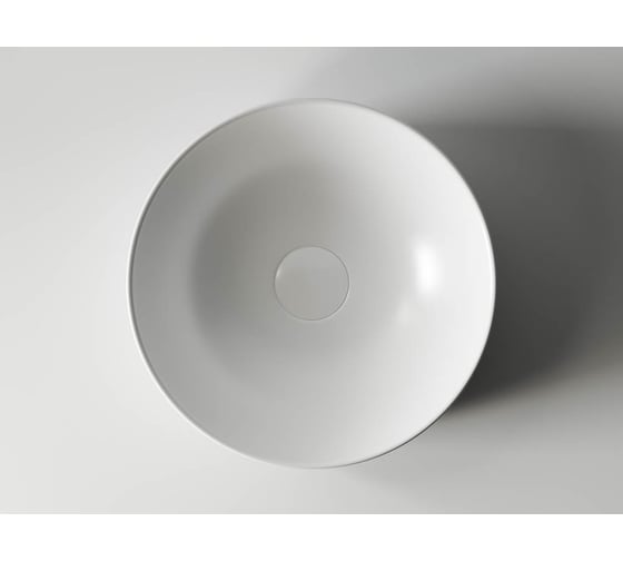 Умывальник чаша Ceramicanova Element накладная, круглая, цвет белый матовый 355х355х125 мм CN6006