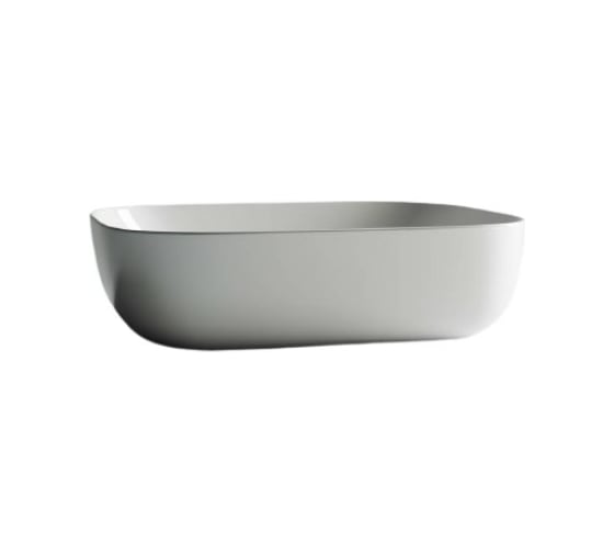 Умывальник чаша Ceramicanova накладная, прямоугольная Element 505х405х140 мм CN6008 1