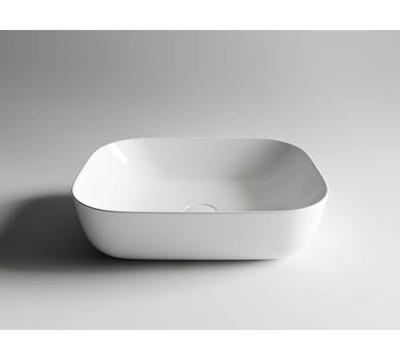 Умывальник чаша Ceramicanova накладная, прямоугольная Element 505х405х140 мм CN6008