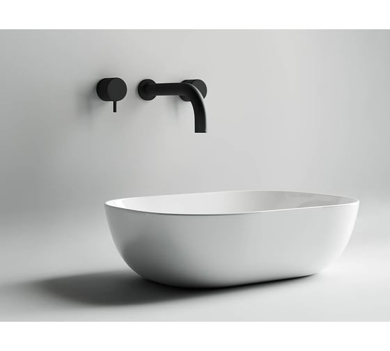 Умывальник чаша Ceramicanova Element накладная, прямоугольная 455х325х135 мм CN6009