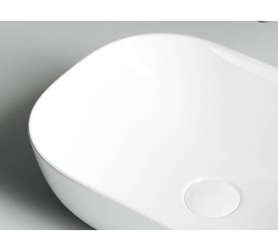 Умывальник чаша Ceramicanova Element накладная, прямоугольная 455х325х135 мм CN6009