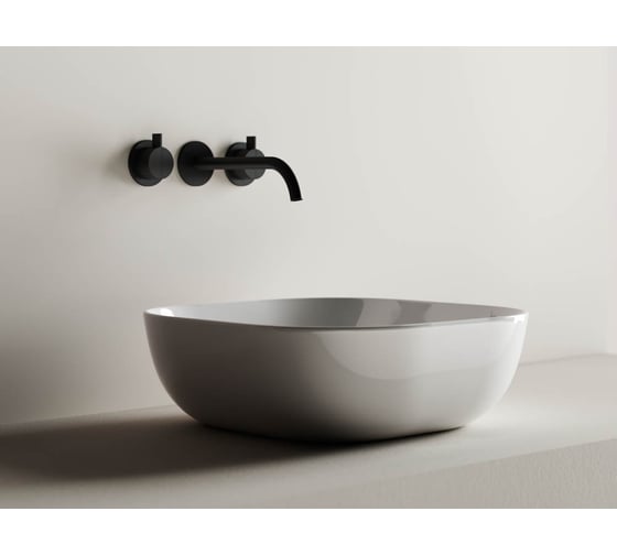 Умывальник чаша Ceramicanova Element накладная, квадратная 415х415х145 мм CN6010