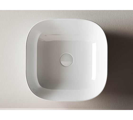Умывальник чаша Ceramicanova Element накладная, квадратная 415х415х145 мм CN6010