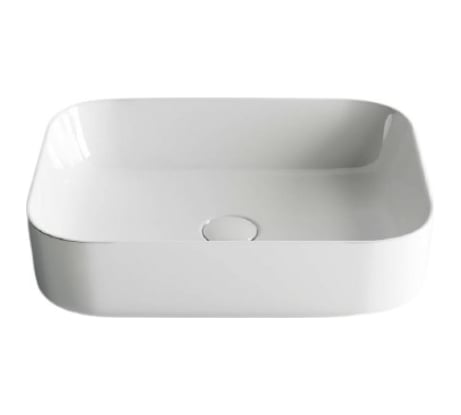 Умывальник чаша Ceramicanova Element накладная, прямоугольная, 500х390х130 мм CN6011