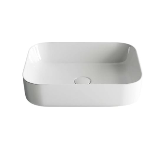 Умывальник чаша Ceramicanova Element накладная, прямоугольная, 500х390х130 мм CN6011 1