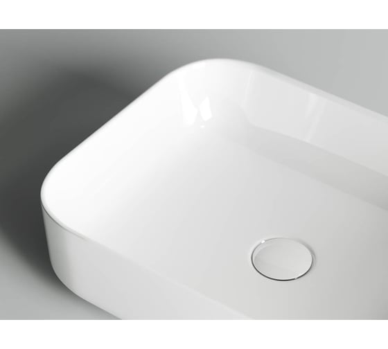 Умывальник чаша Ceramicanova Element накладная, прямоугольная, 500х390х130 мм CN6011