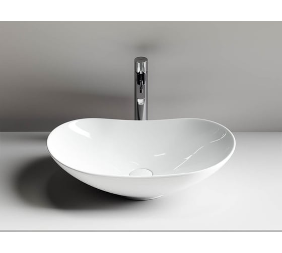 Умывальник чаша Ceramicanova Element накладная, овальная 620х360х145 мм CN6015