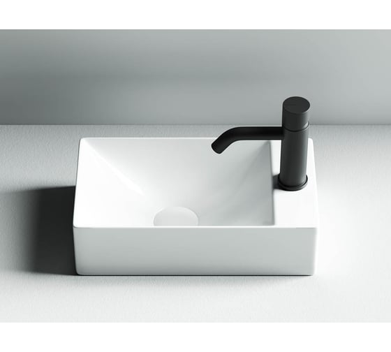 Умывальник Ceramicanova Element накладной, прямоугольный 375х215х100 мм CN5007