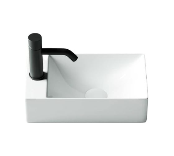 Умывальник Ceramicanova Element накладной, прямоугольный 375х215х100 мм CN5008
